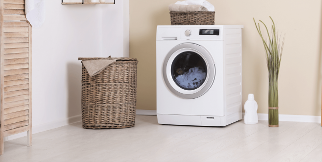 Clothes Washer in Modern Home